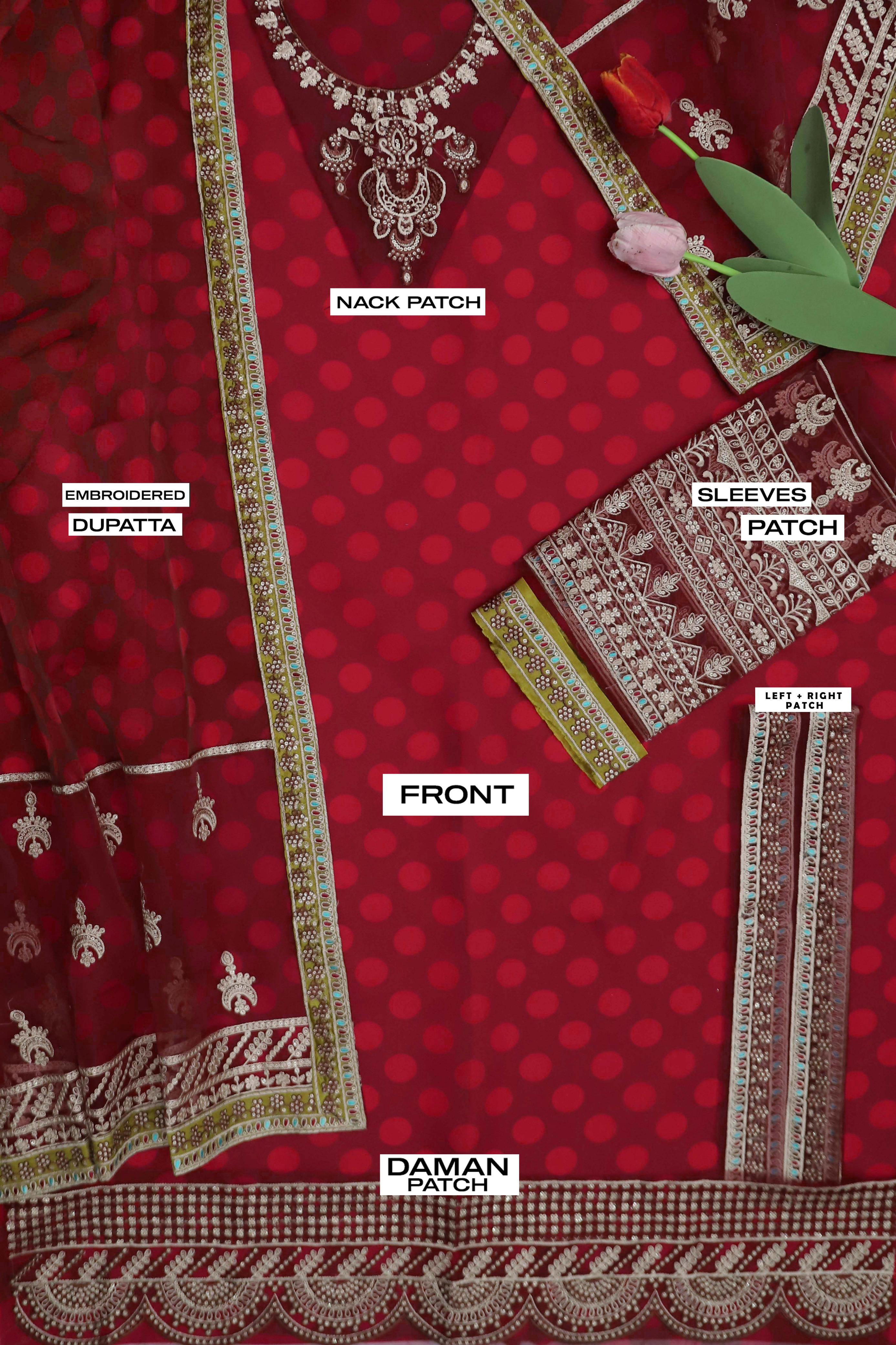 MARIA B UNSTITCHED 3 PIECE SUIT