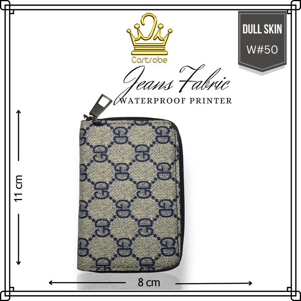 MEN'S JEANS PRINTED ZIPPER WALLET