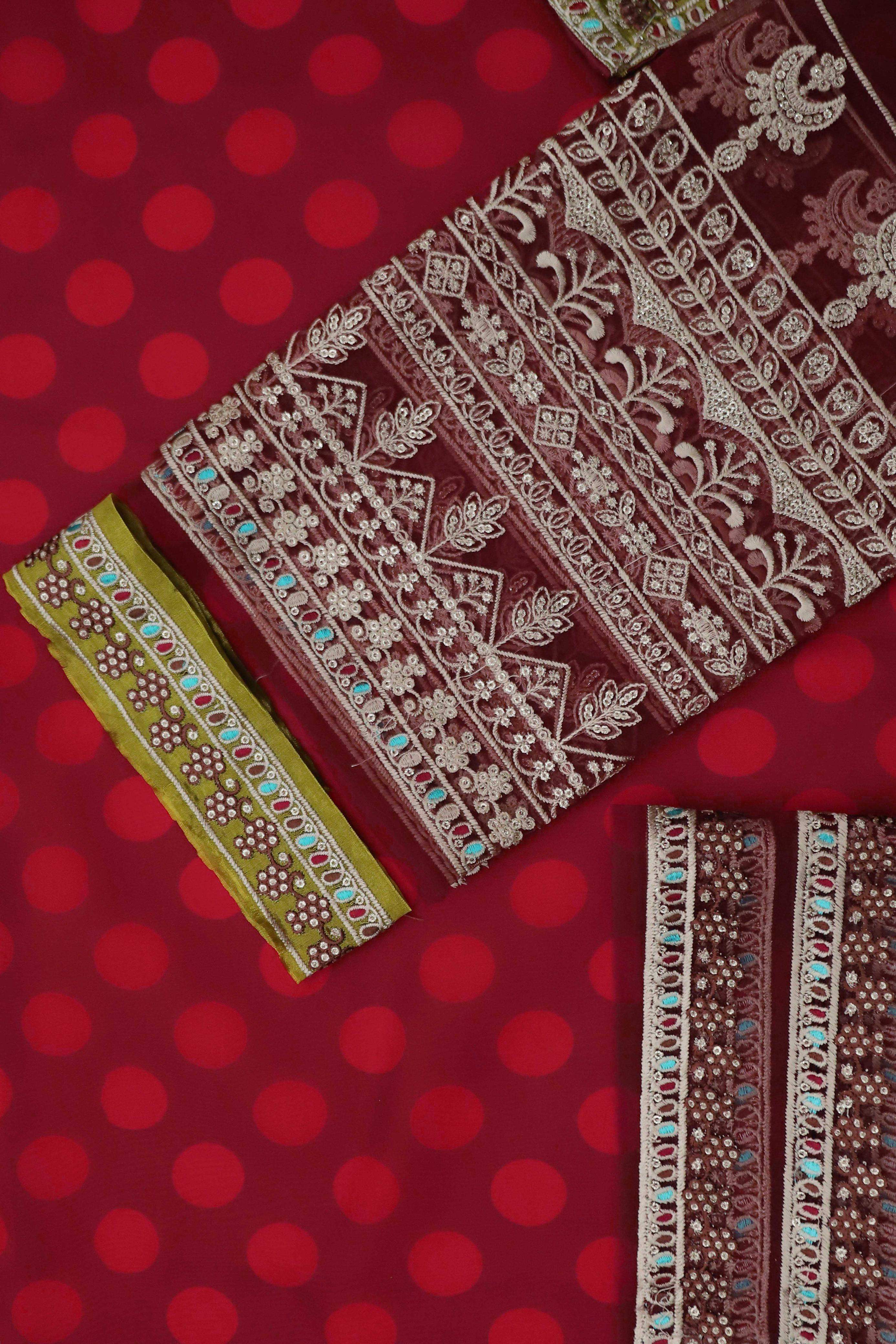 MARIA B UNSTITCHED 3 PIECE SUIT